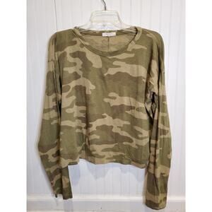 rag & bone Camouflage Long Sleeve Tee